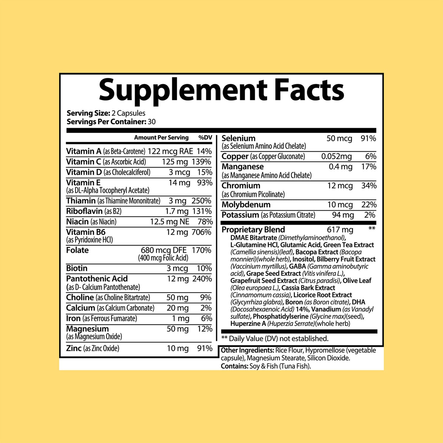 locked in limitless supplement facts label photo