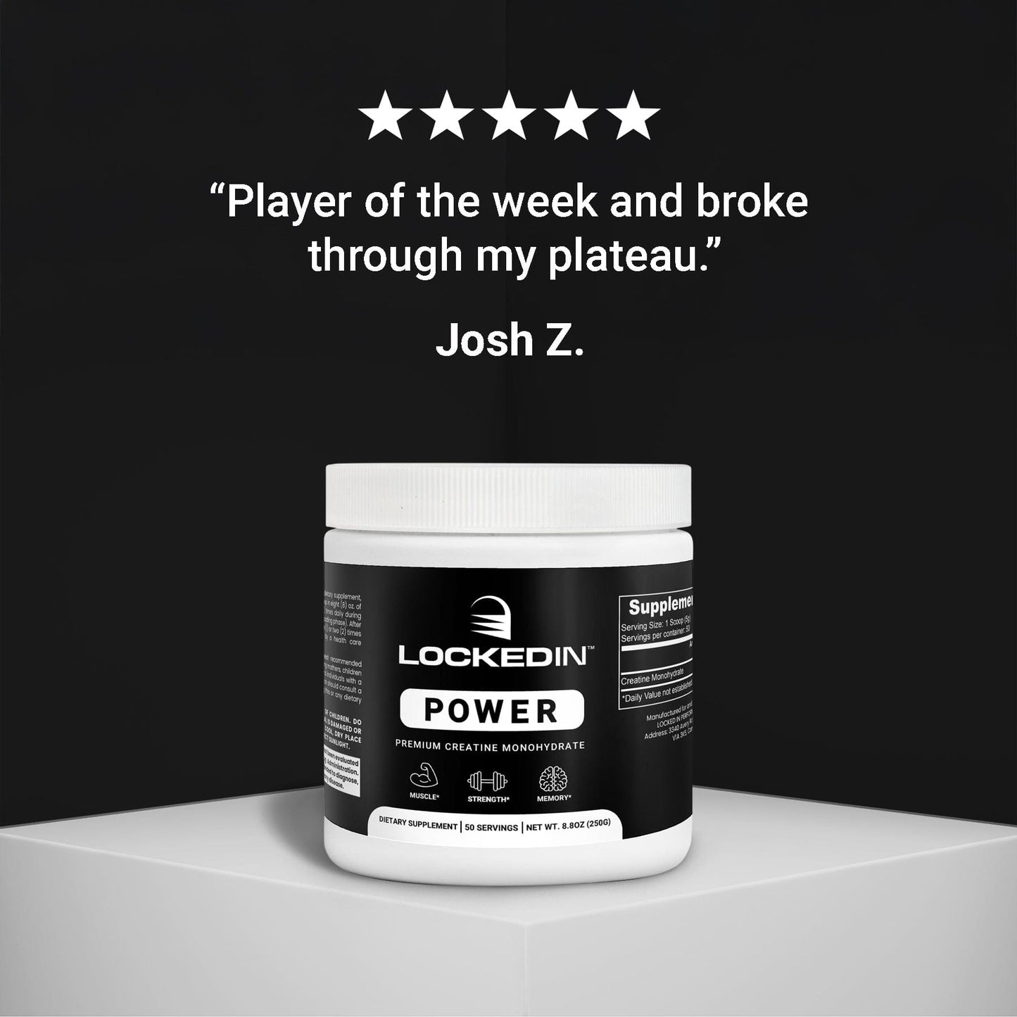 locked in power creatine supplement review product photo