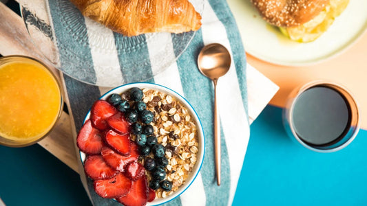 Sugary breakfast plate of food demonstrating blood sugar control