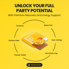 locked in party morning recovery support supplement ingredients product photo