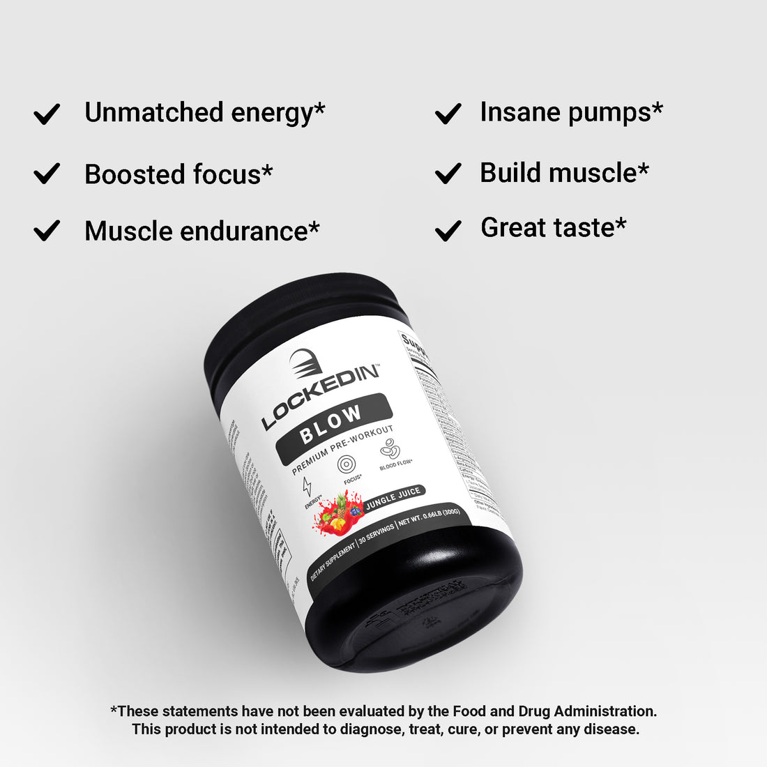 locked in blow pre workout supplement supporting benefits product photo 
