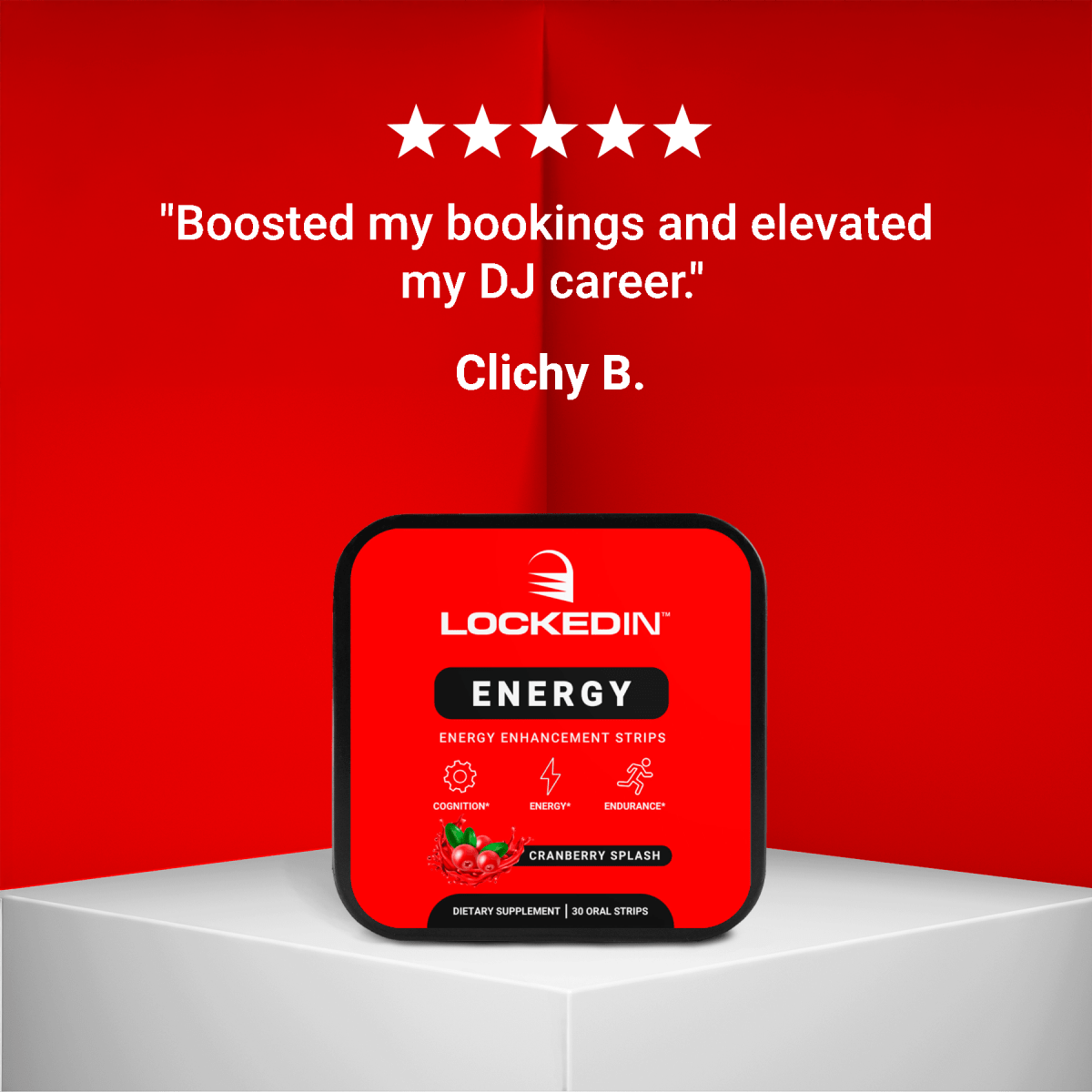 Locked In Energy- Energy Enhancement Strips, Clichy B. Testimonial.
