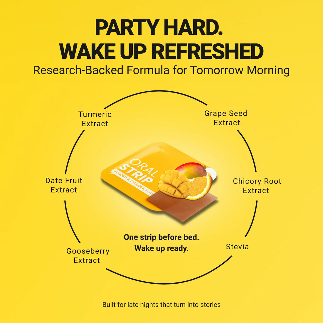 locked in party hangover supplement ingredients product photo