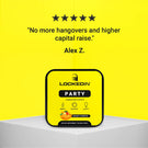 Locked In Party- Hangover Strips, Alex Z. Testimonial.