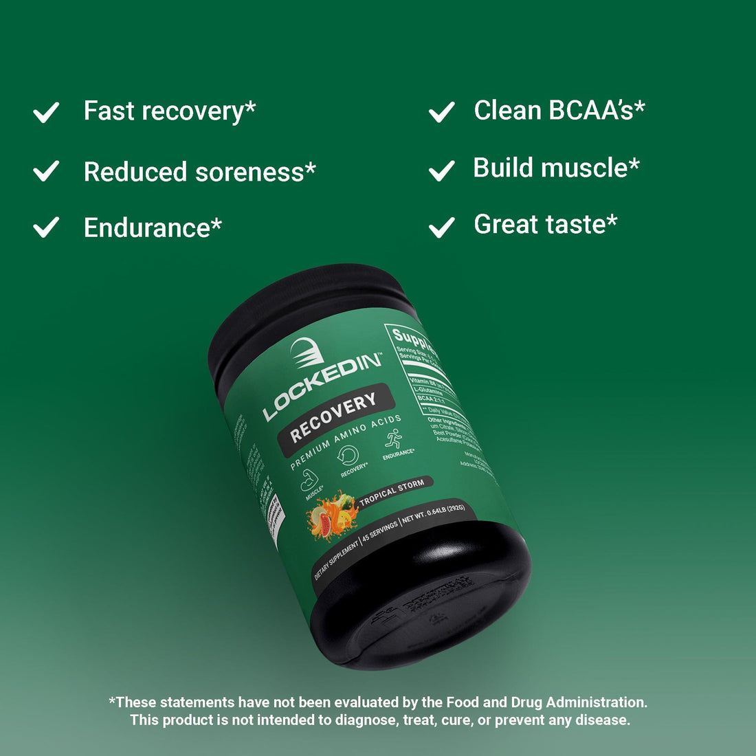 locked in recovery amino acid supplement supporting benefits product photo