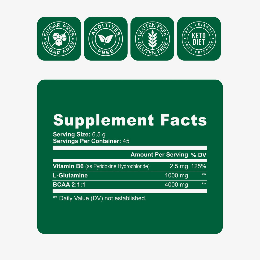 locked in recovery supplement facts label photo