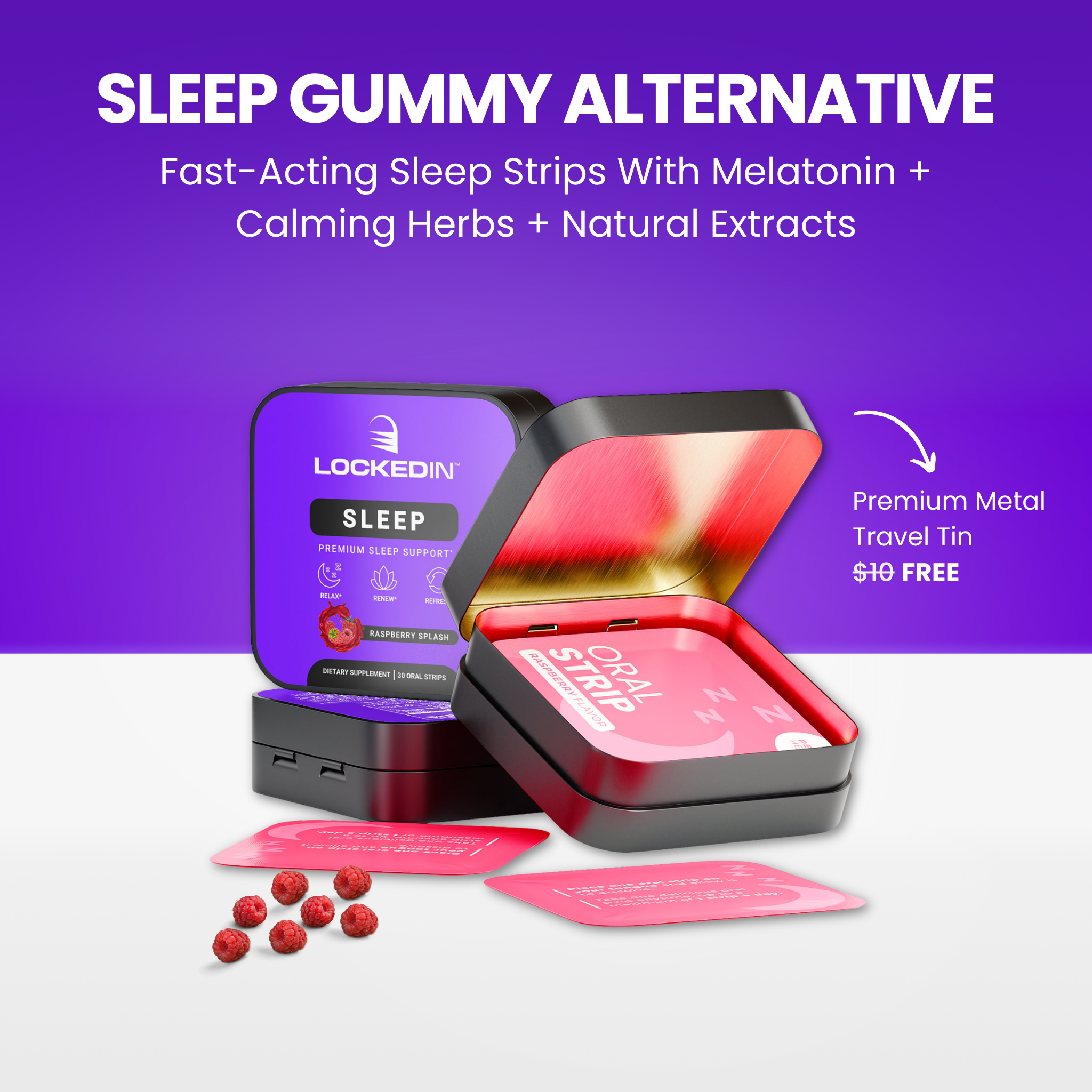 locked in sleep premium sleep support supplement sleep gummy alternative