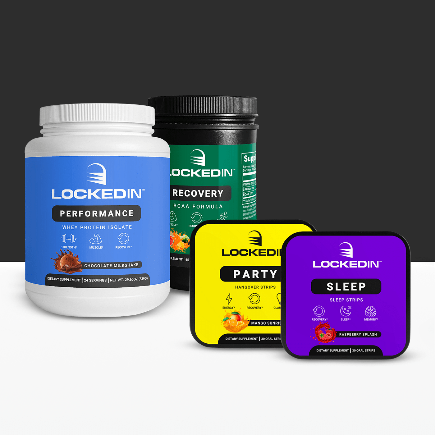 locked in supercharged recovery supplement stack main product photo
